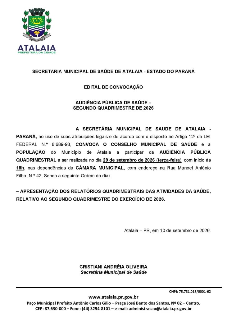 Segundo quadrimestre de 2026