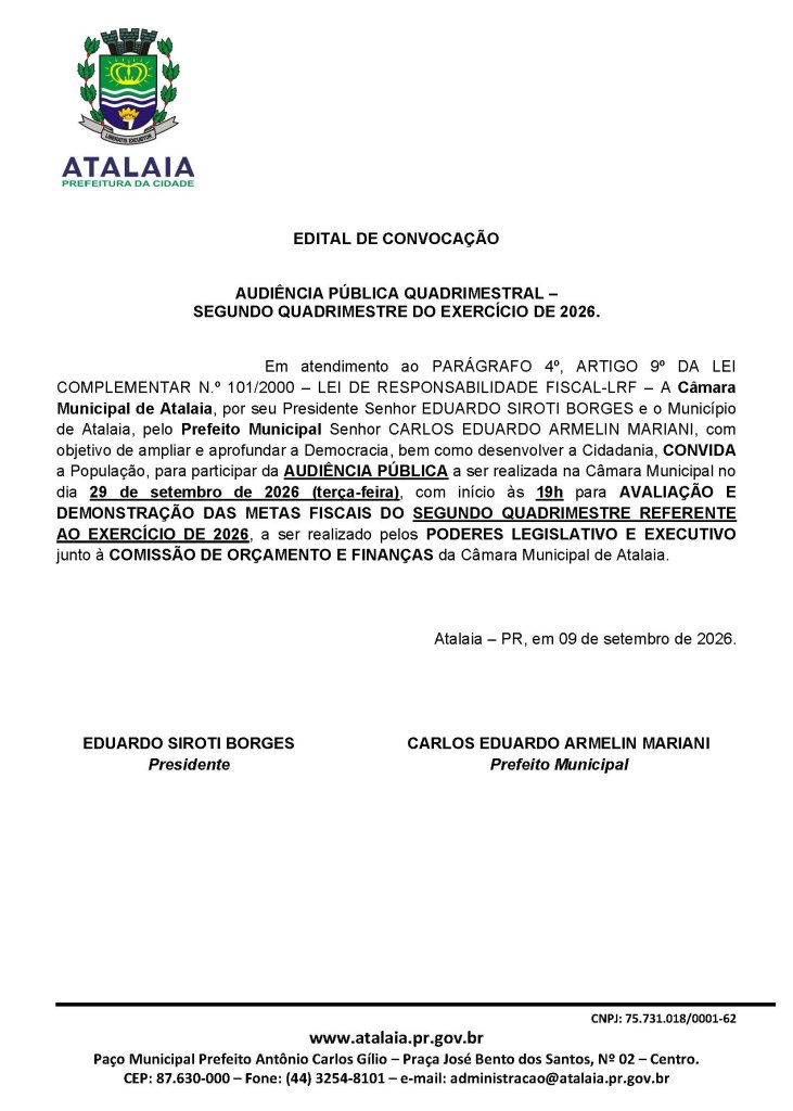 Audiências Públicas